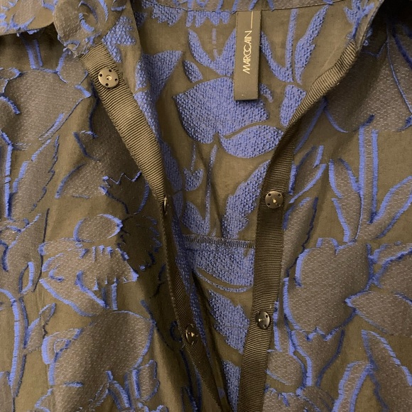 Marc Cain black and blue Blouse. Size N4 (US10) - Picture 5 of 11